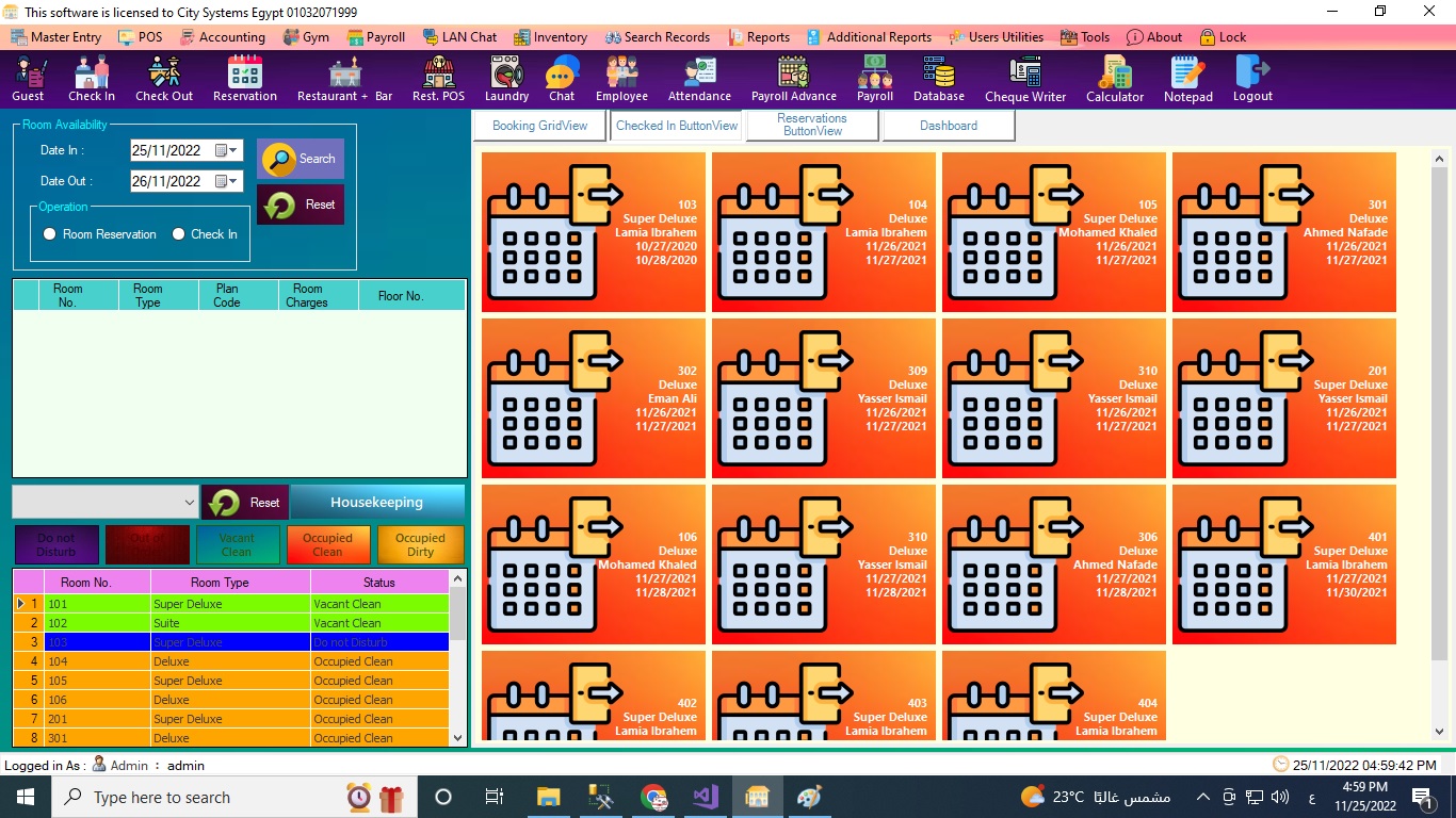 Hotel ERP System
